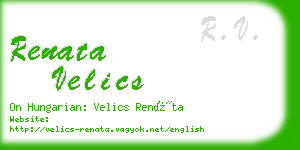 renata velics business card